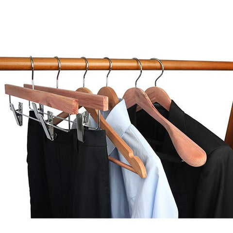 TOPIA HANGER 4-pack natural set for organized closets.