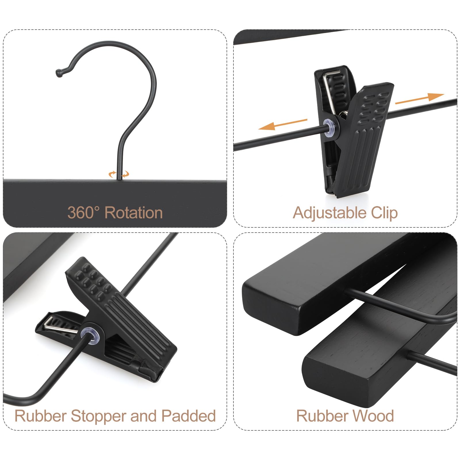 Topia Hanger dimensions for wooden hangers in a compact closet