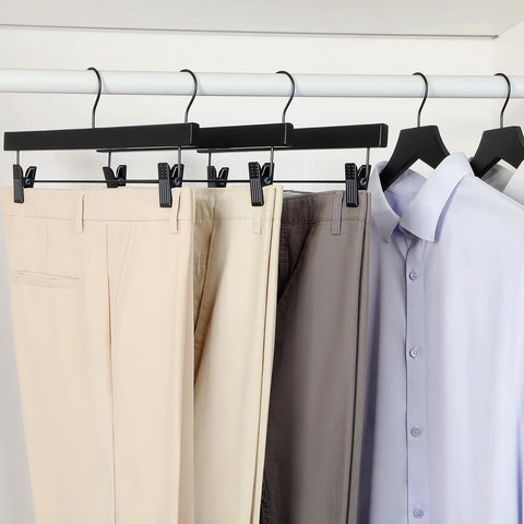 Topia Hanger durable natural rubber wood for sturdy closet organization