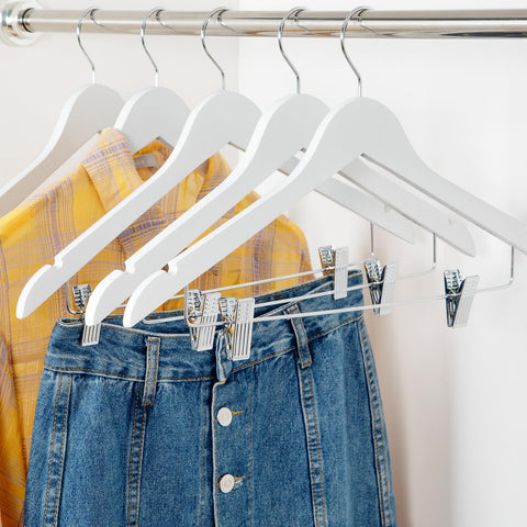 TOPIA HANGER durable renewable maple wood supports heavy coats.