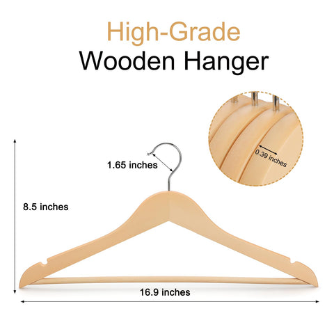 TOPIA HANGER ergonomic shoulder design supports garments