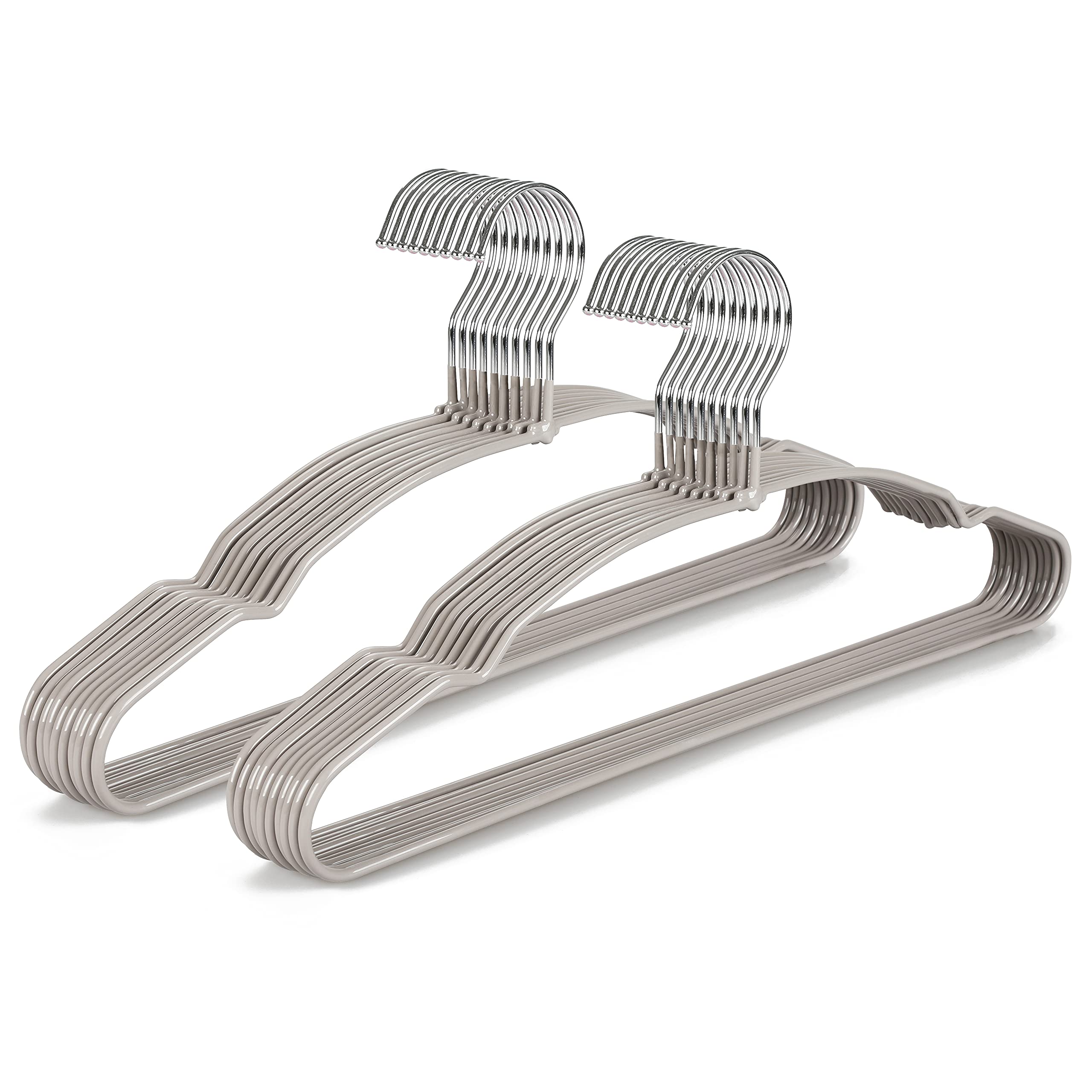 TOPIA HANGER metal hangers 20-pack front view for space-saving closet organization.