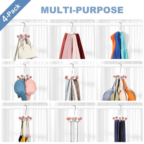 TOPIA HANGER multi purpose hanger supports bags scarves hats and more