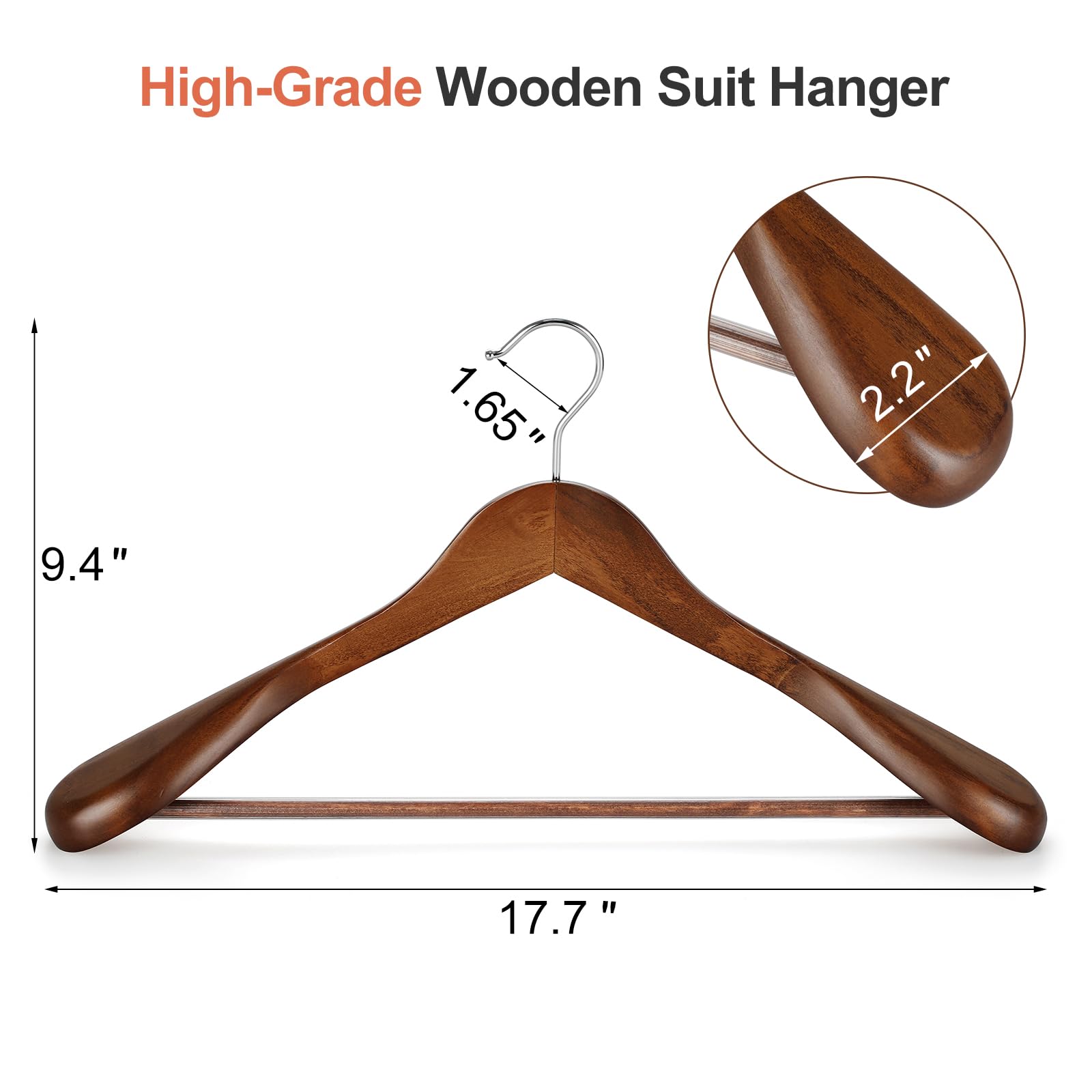 TOPIA HANGER non-slip pants bar prevents slipping for trousers