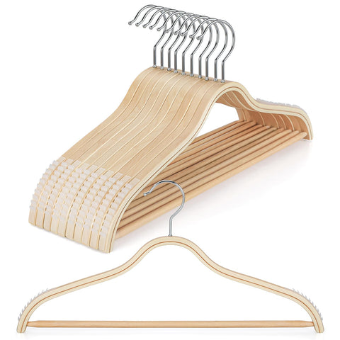 TOPIA HANGER non-slip rubber shoulders keep dresses in place