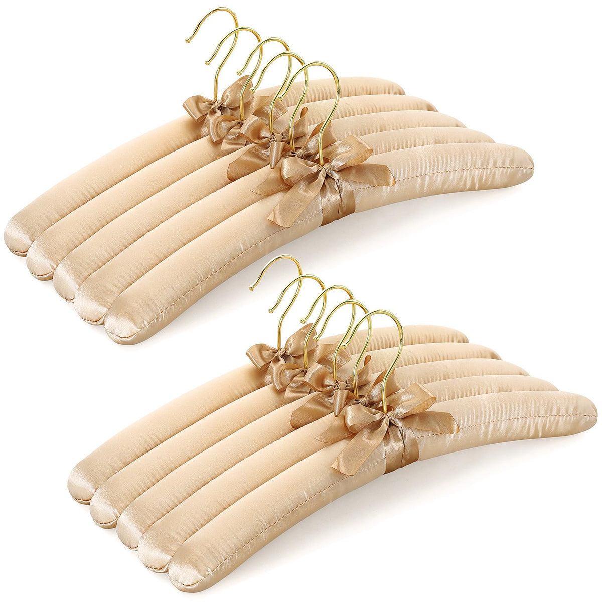 TOPIA HANGER padded hanger close-up showing thick foam padding cushions delicate garments