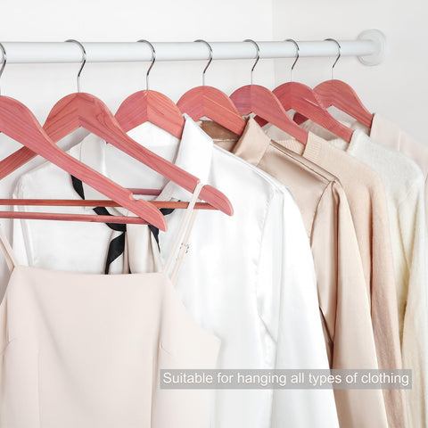 TOPIA HANGER precisely-cut notches prevent strap slips for camisoles and dresses.