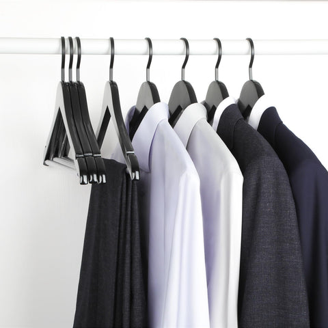 Topia Hanger black 16-pack ideal for cohesive luxury closet organization