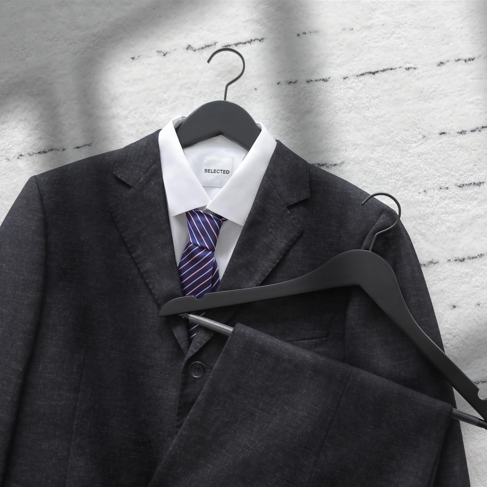 Topia Hanger bigger 0.5-inch notches prevent slipping of delicate straps