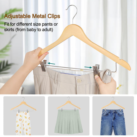 TOPIA HANGER rubber-pads-clips grip fabrics securely without damage