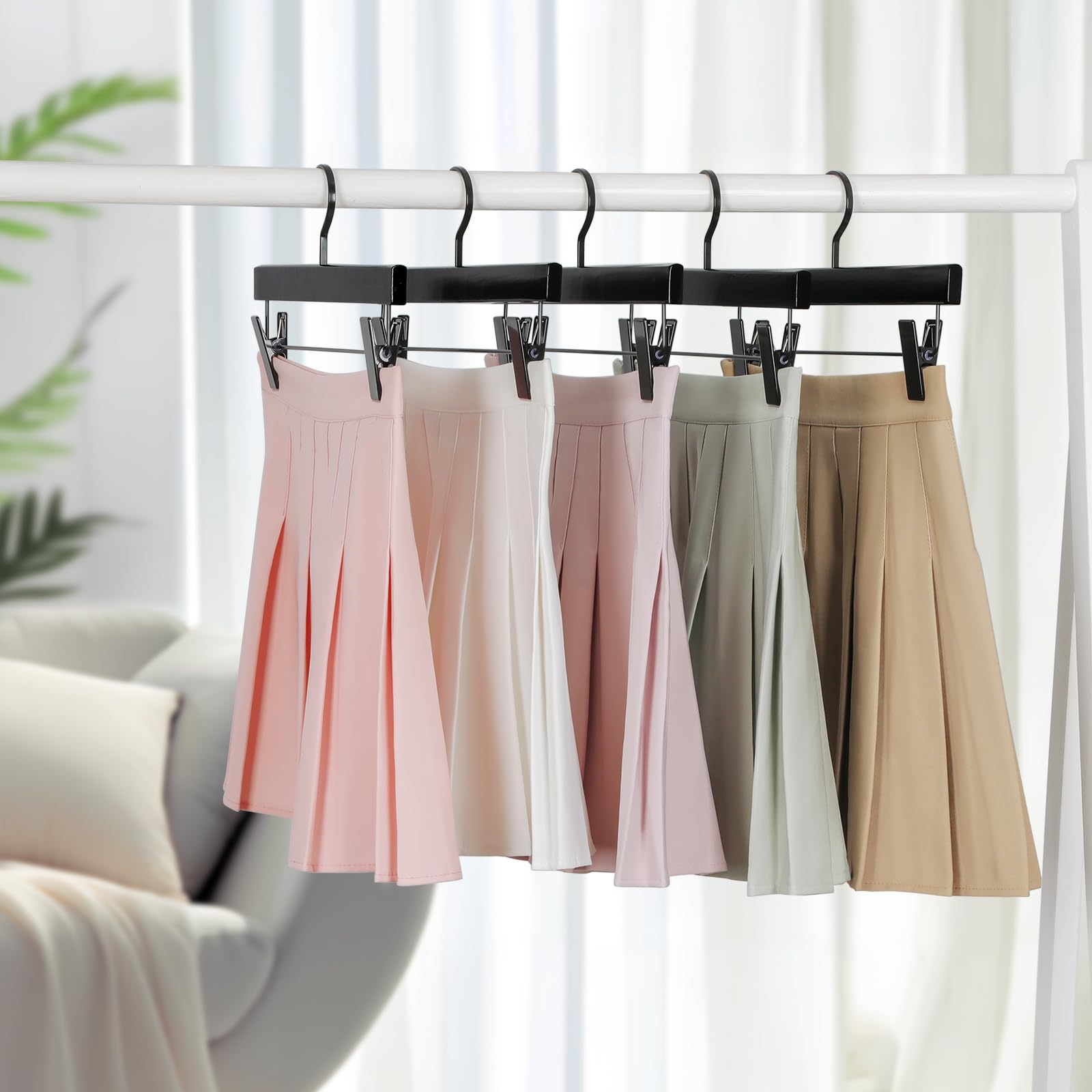 TOPIA HANGER rust-proof flat hook resists moisture in humid closets.