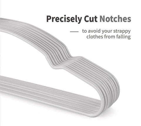 TOPIA HANGER slim design creates extra wardrobe space.