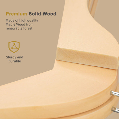 TOPIA HANGER smooth sanded finish adds elegance to closet