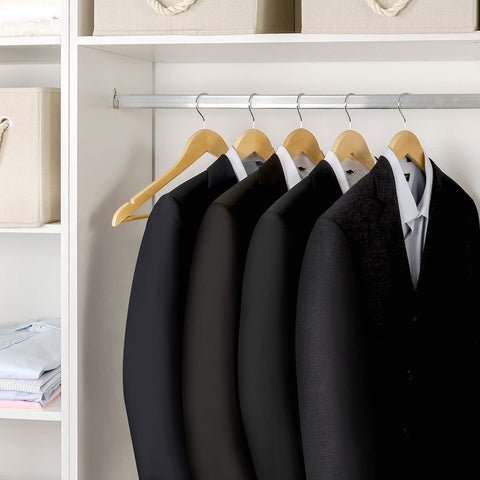 Topia Hanger smooth varnish finish protects fabrics from snags.