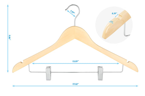 TOPIA HANGER space-saving-design helps maximize closet space and efficiency