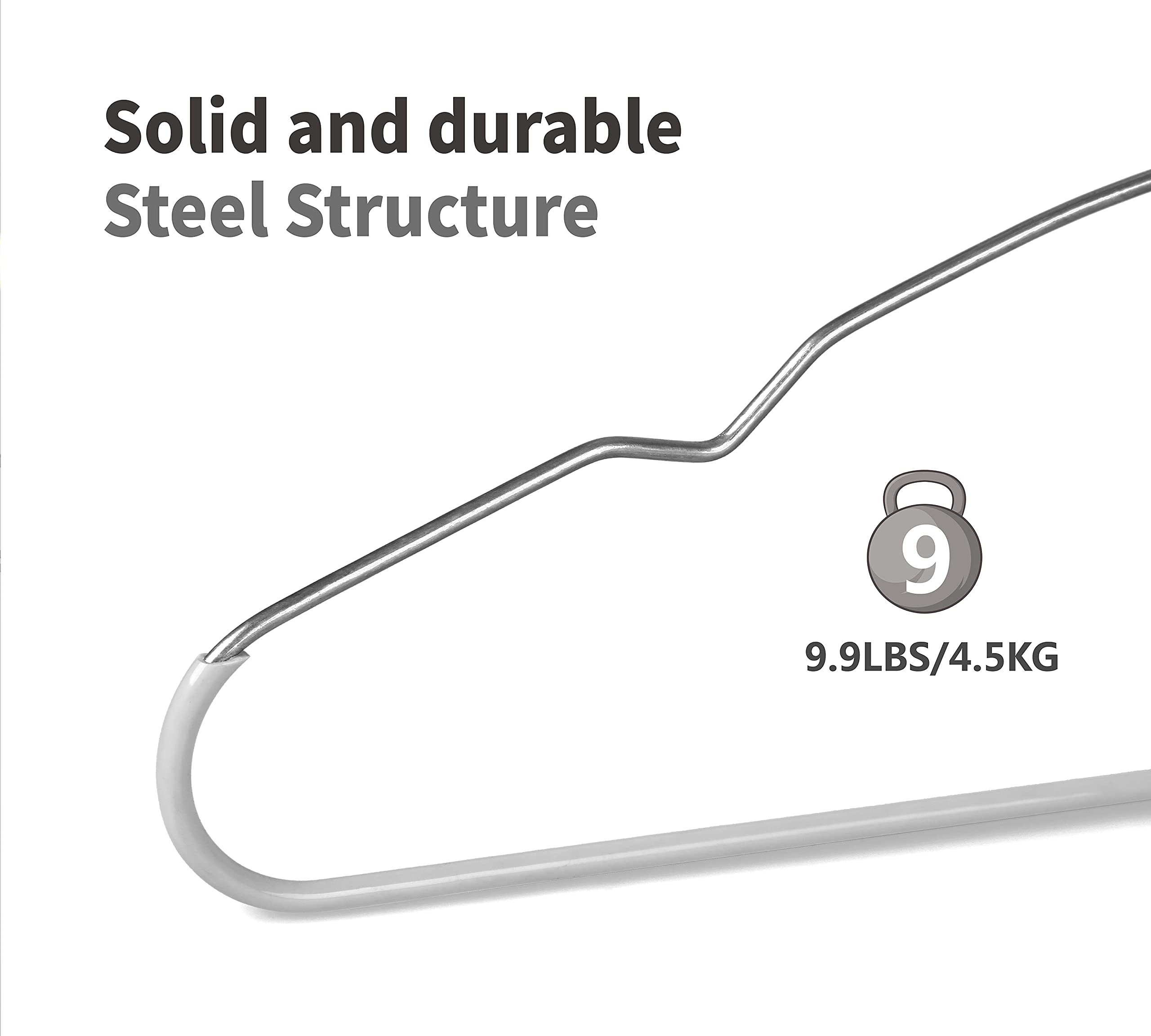 TOPIA HANGER stainless steel construction closeup demonstrating durability.
