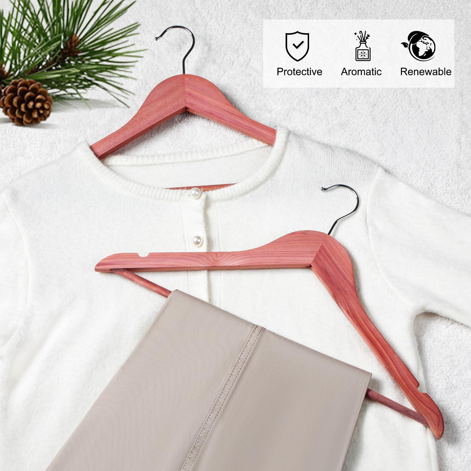 TOPIA HANGER versatile hanger for shirts, coats, dresses, pants and more