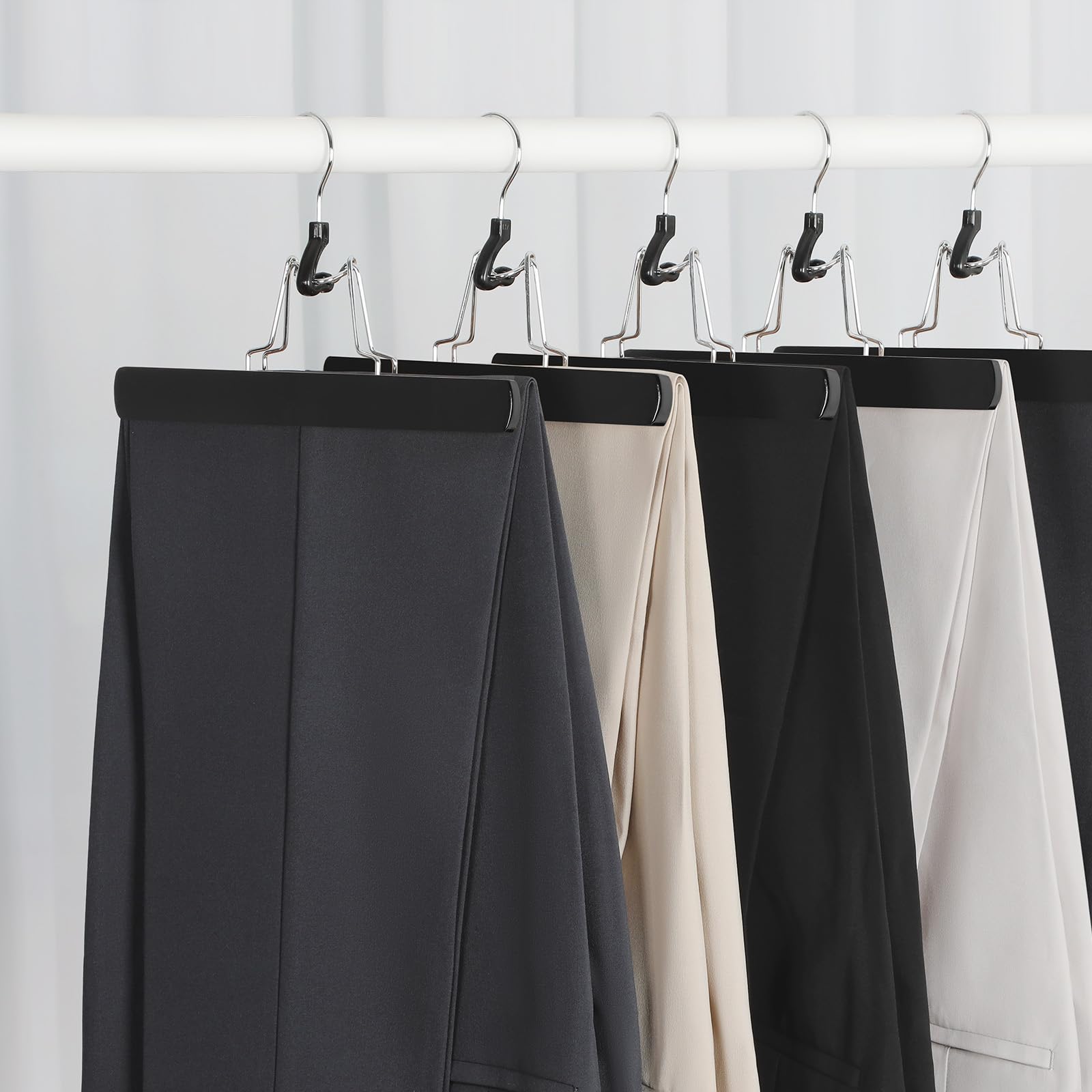 TOPIA HANGER wooden hair extension hangers prevent slipping and maximize closet organization