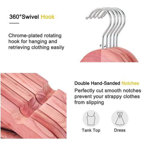 TOPIA HANGER wooden suit hangers with smooth finish prevent snags and keep clothes pristine.