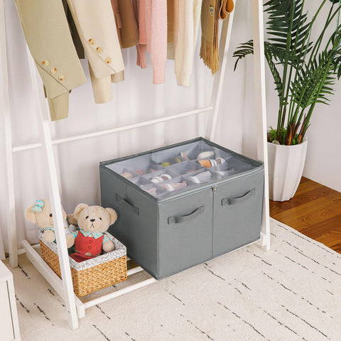TOPIA HOME clear lid protects contents while allowing quick viewing of shoes.