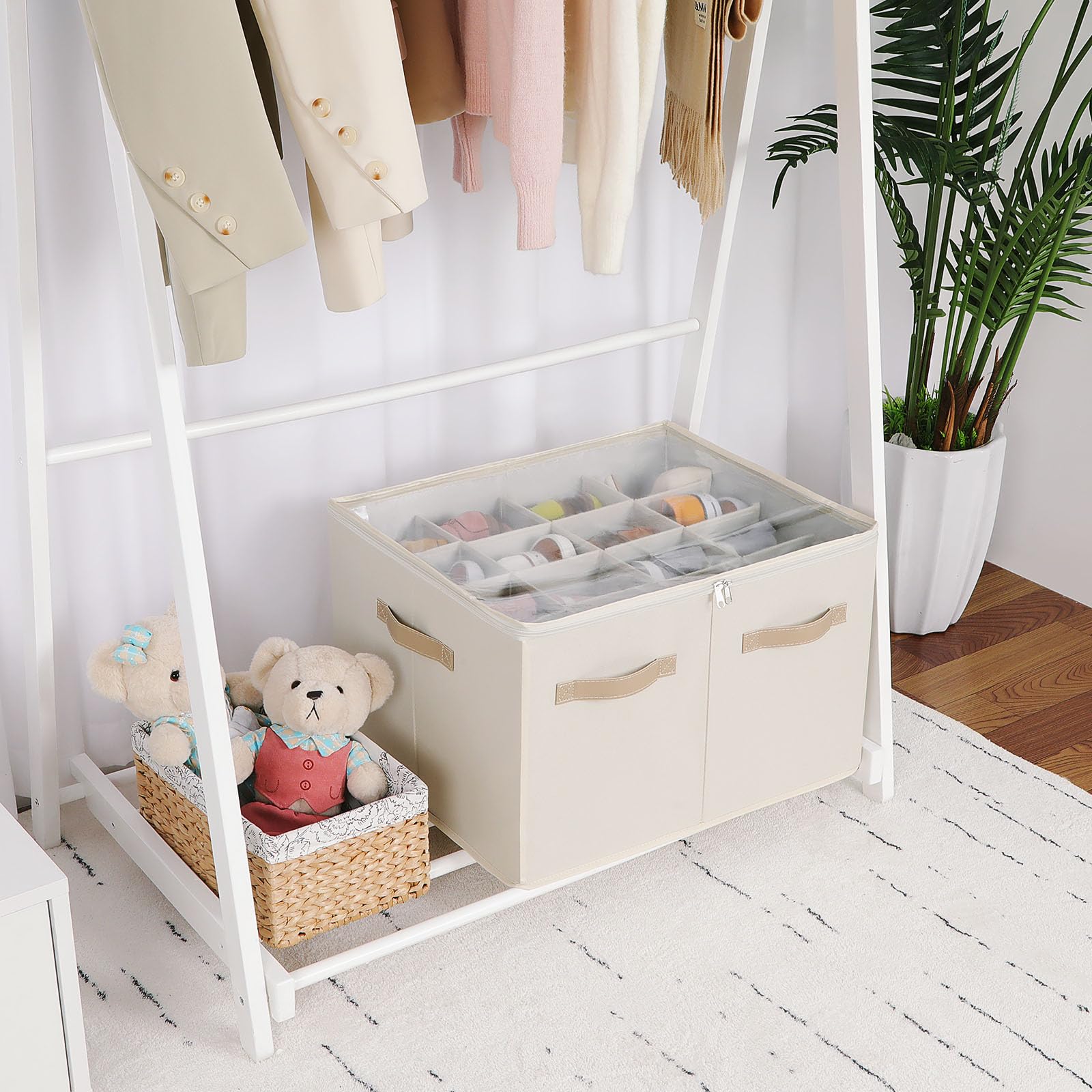 TOPIA HOME two-pack saves space by maximizing vertical closet storage.