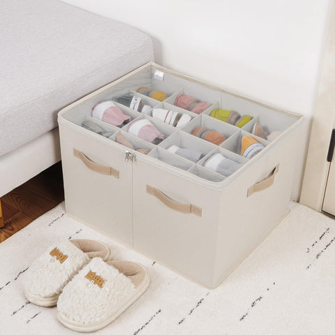 TOPIA HOME reinforced handles enable easy slide from shelves.
