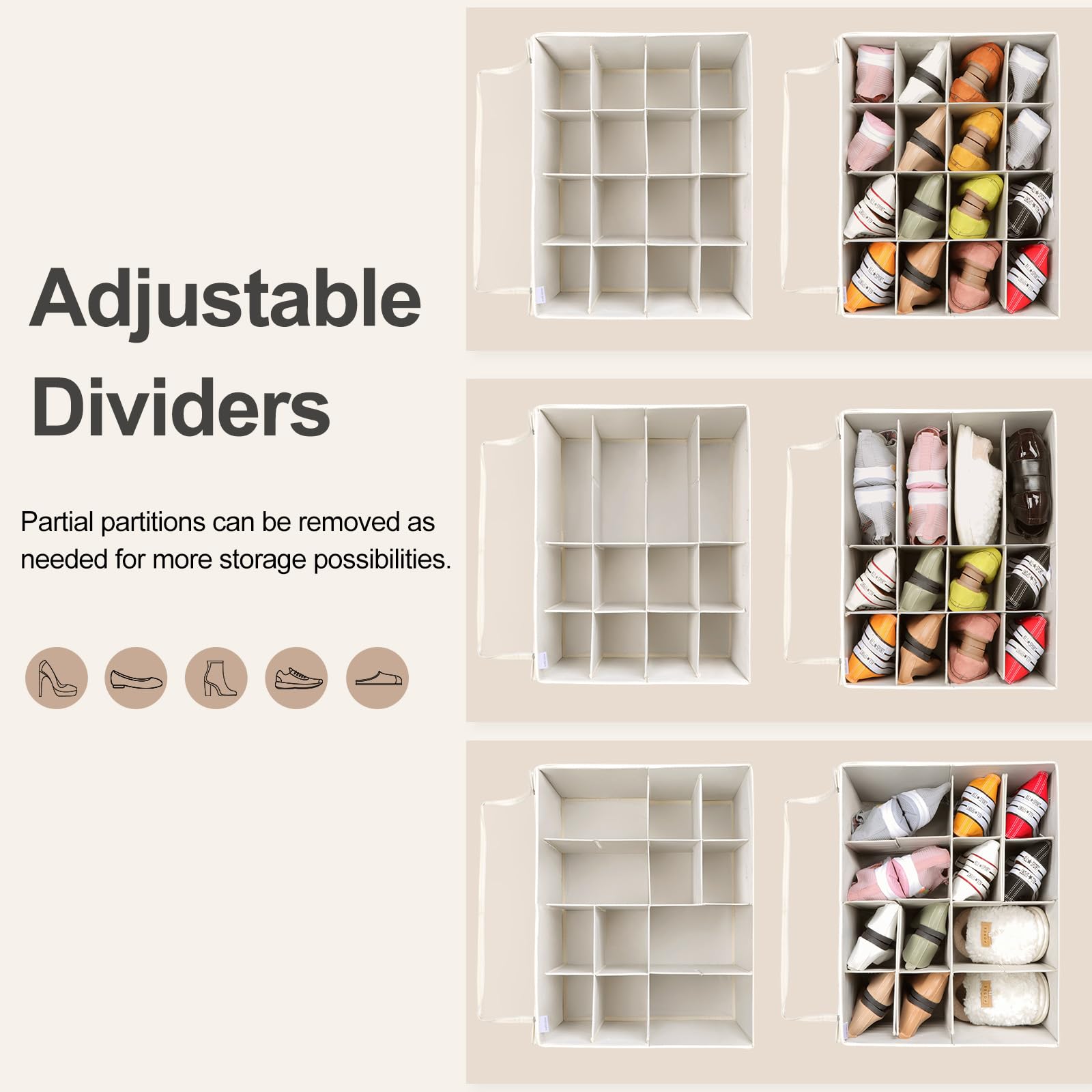 TOPIA HOME transparent lid lets you see contents while keeping dust out.