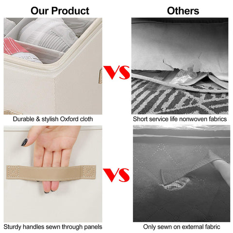 TOPIA HOME shoe organizer durable Oxford fabric for long lasting use