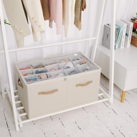 TOPIA HOME shoe organizer transparent lid keeps shoes visible and dust free