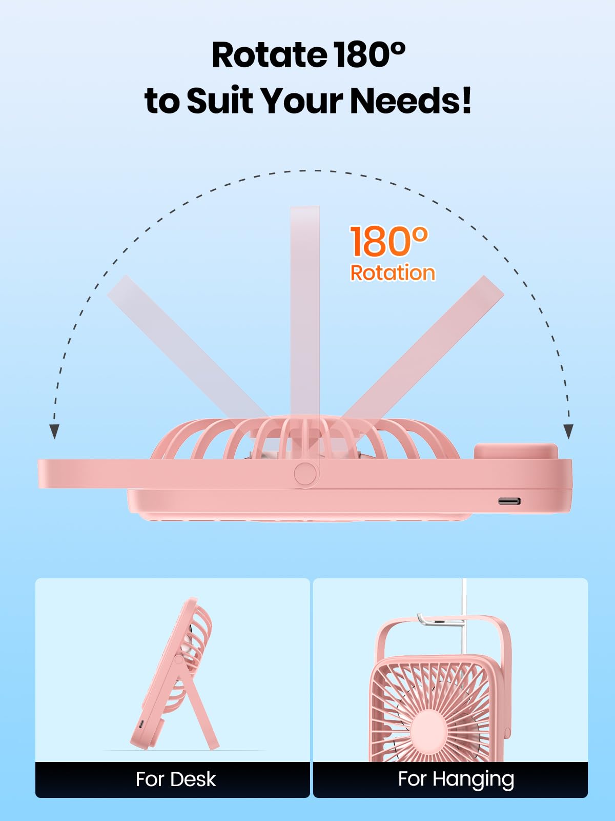 TOPK travel companion fan for cruises and commutes