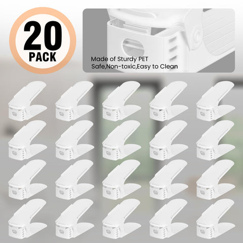 TOPNEW 4-level adjustable system keeps shoes organized without squeezing