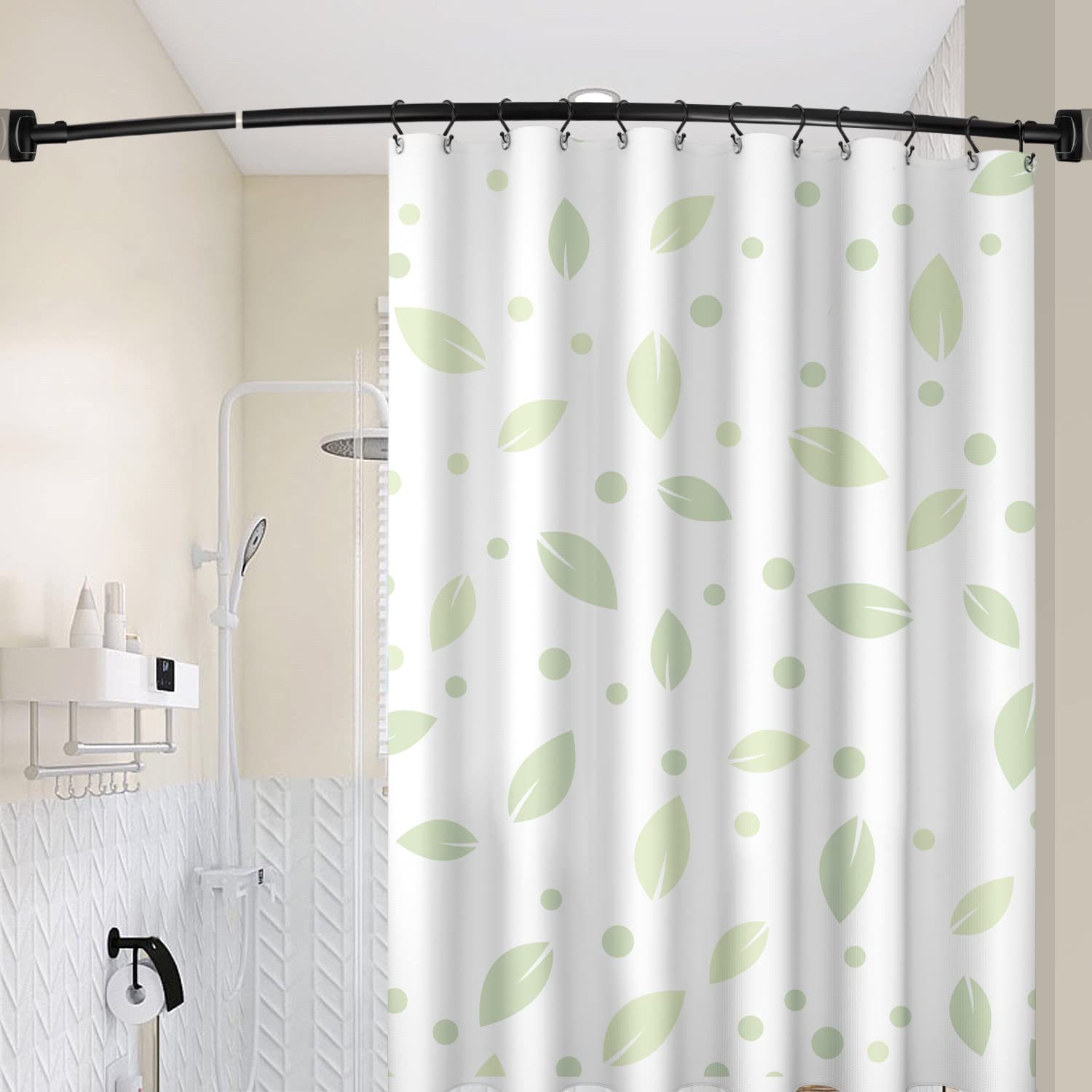 TOPROD 48-72 inch adjustable rod fits many bathrooms.