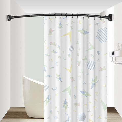 TOPROD curved shower rod suitable for showers and baths.