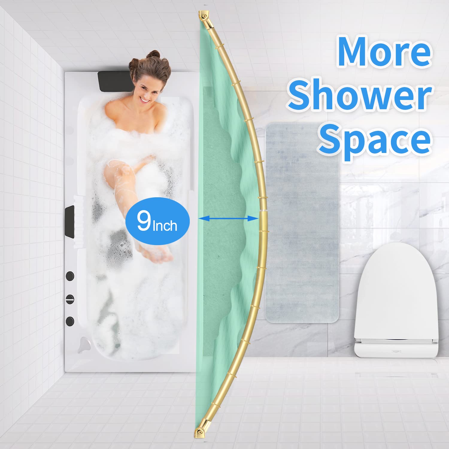 TOPROD gold finish adds a stylish touch to your bathroom decor