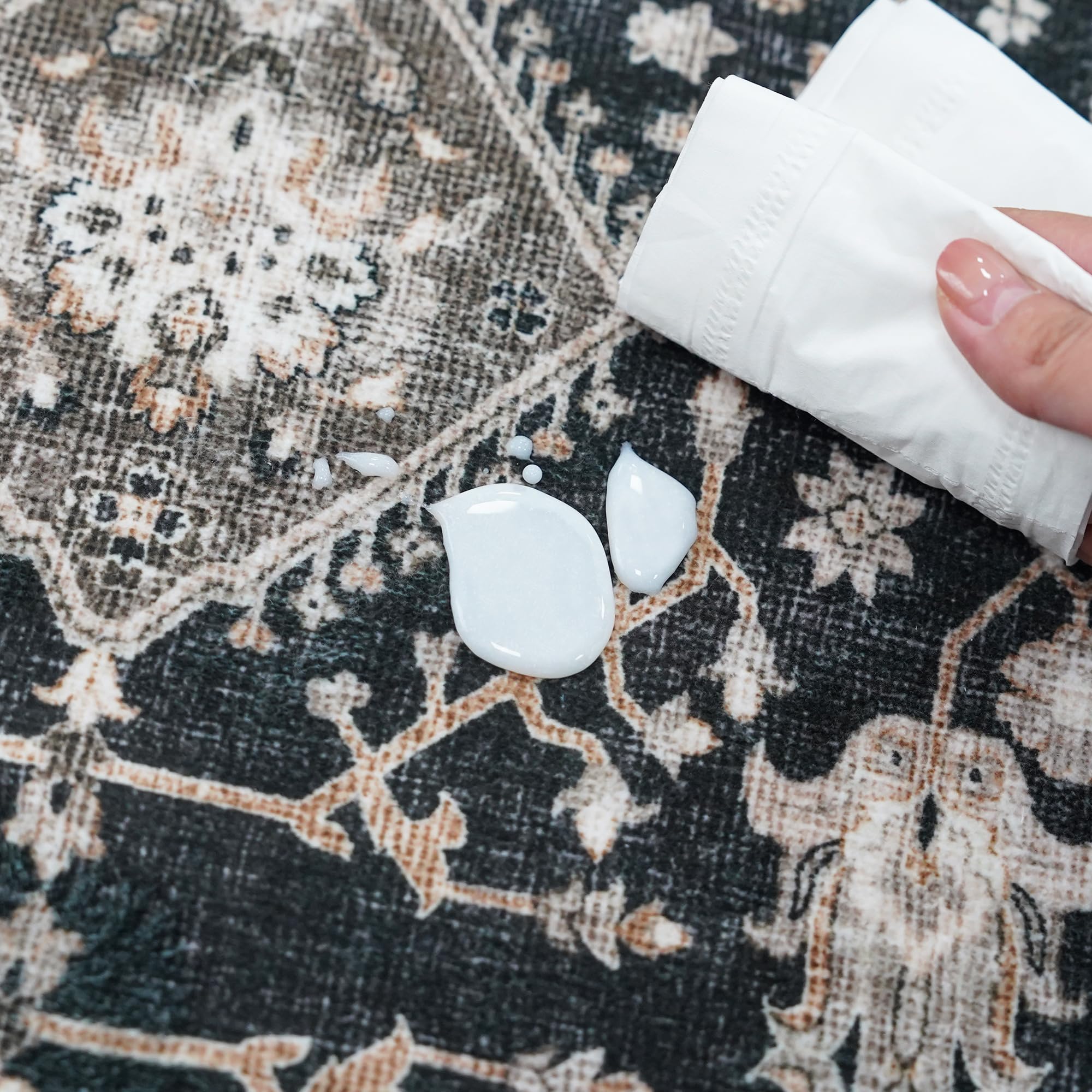 TOPRUUG durable rubber-backed non-slip for tile or wood floors.