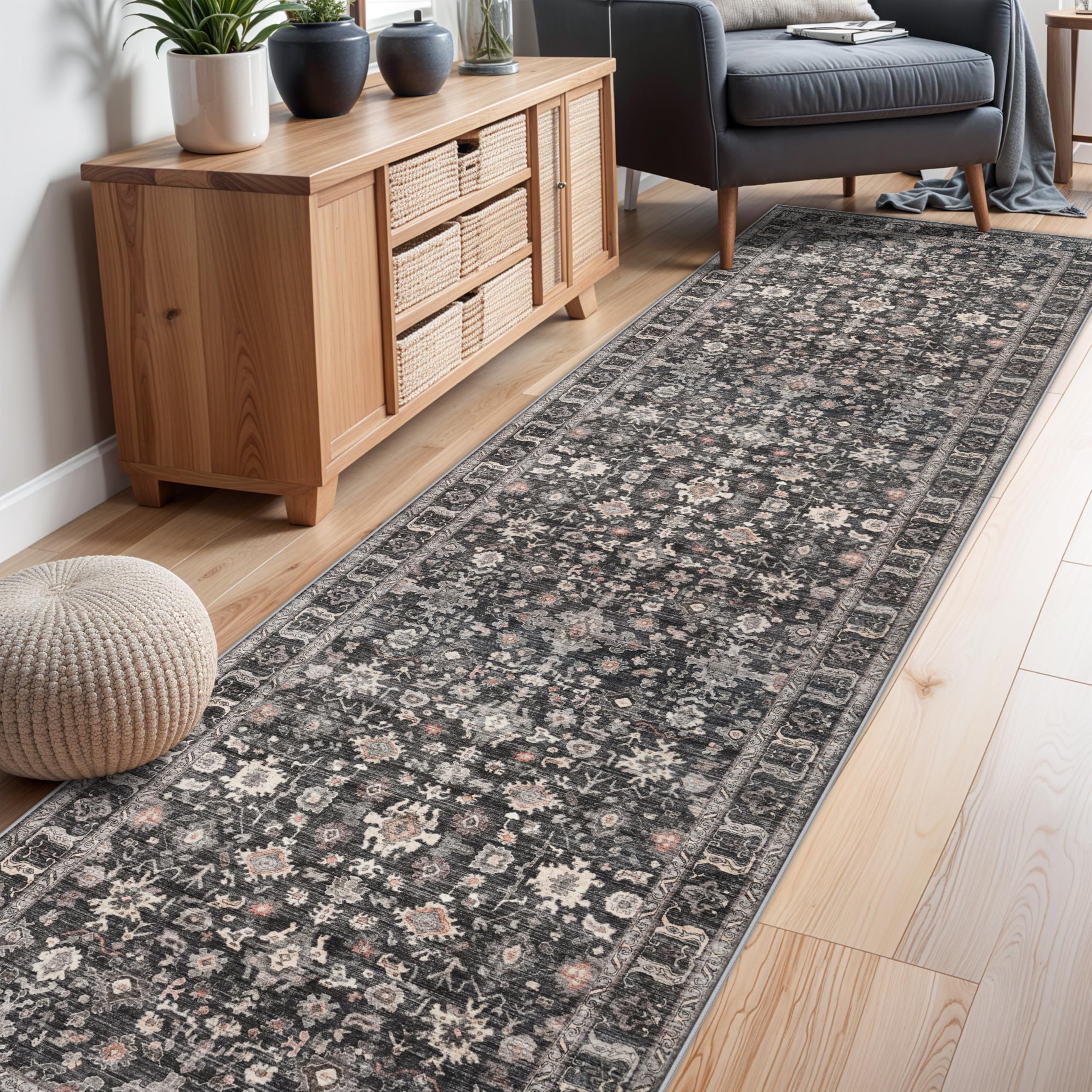 TOPRUUG stain-resistant 12ft kitchen runner helps keep high-traffic areas cleaner.