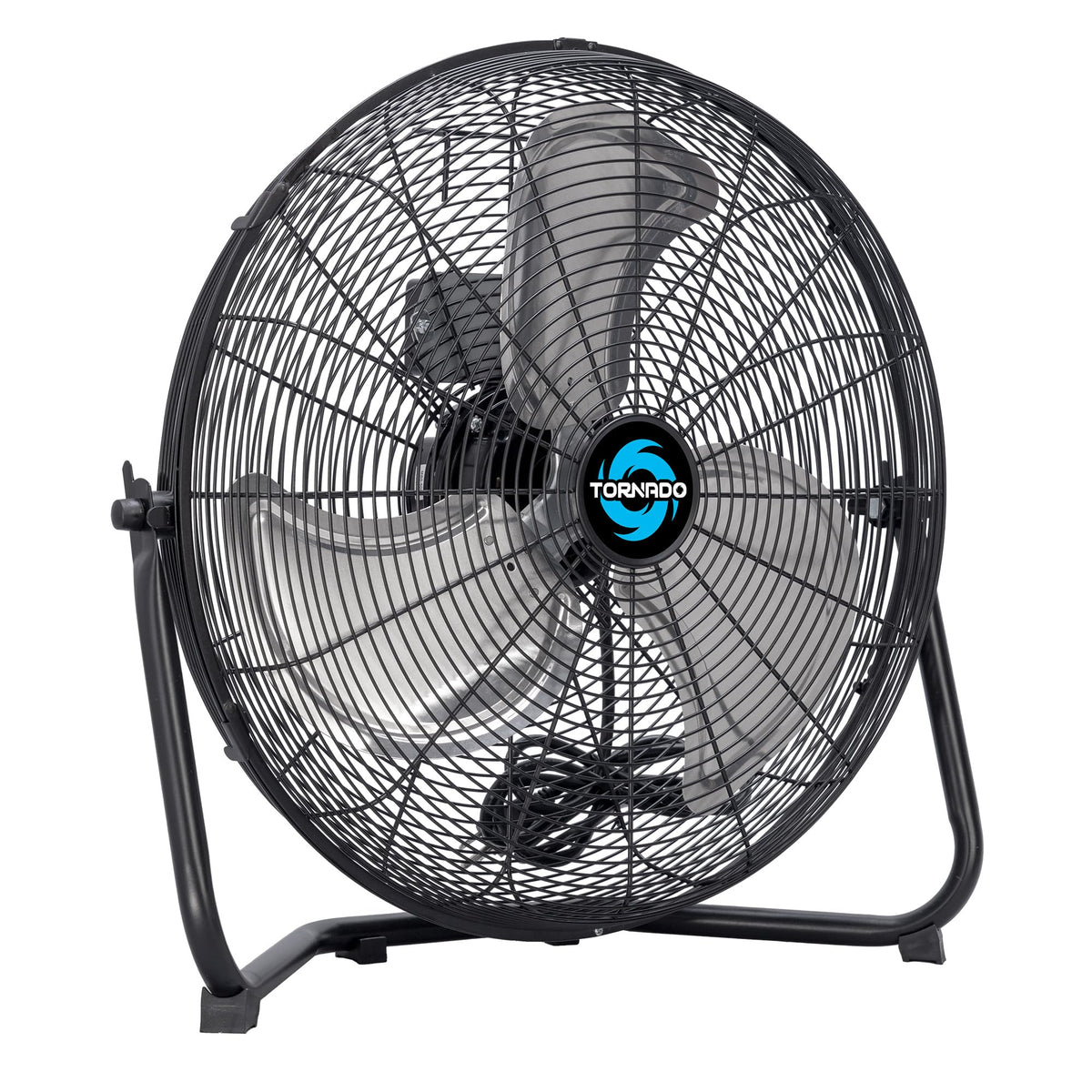 Tornado 18-inch high-velocity fan front view delivering strong airflow for large spaces.