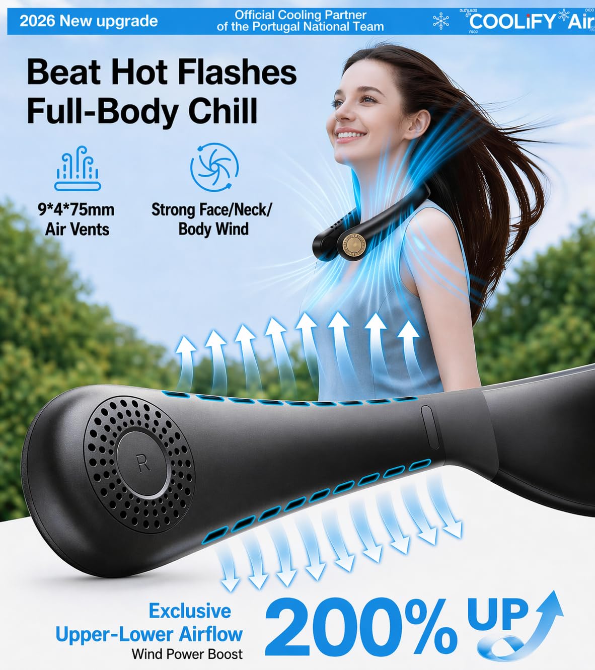 Bladeless design with safety mesh and silicone strap