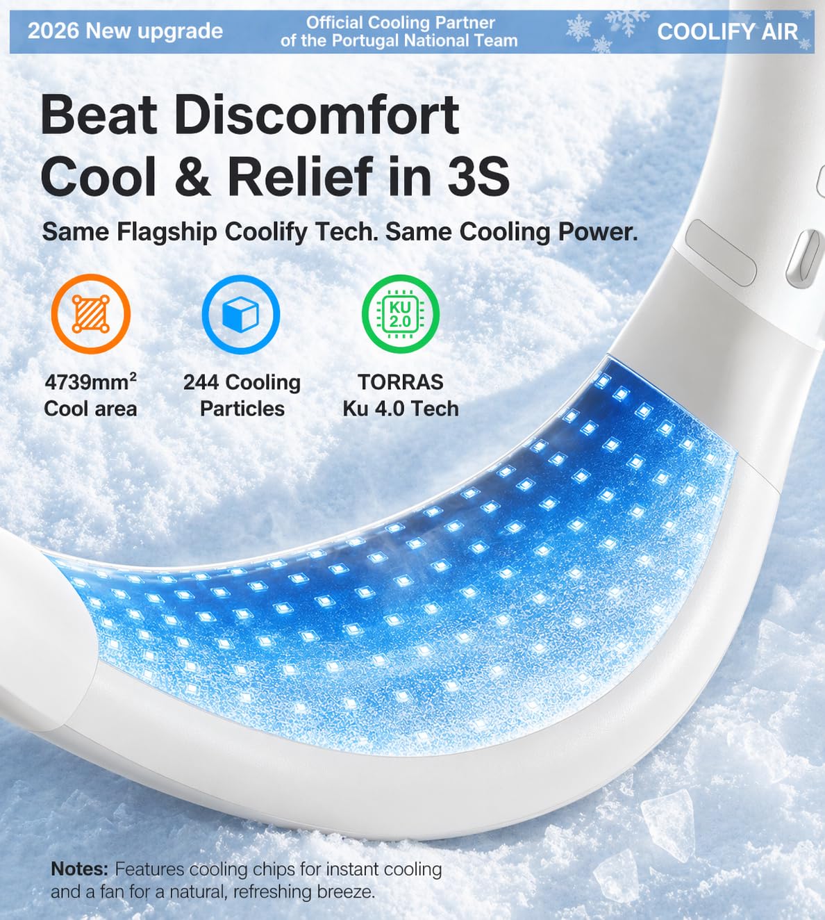 TORRAS CooliFY Air 2026 lower vent cooling for body comfort.