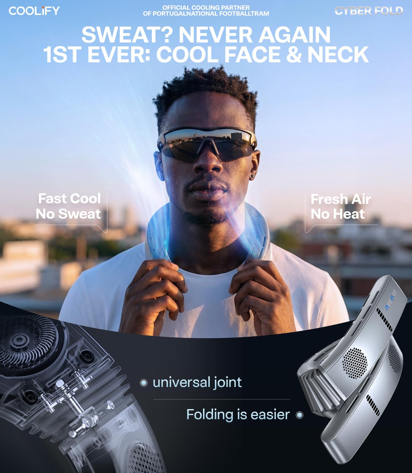TORRAS COOLiFY battery pack and power indicators for long-lasting use
