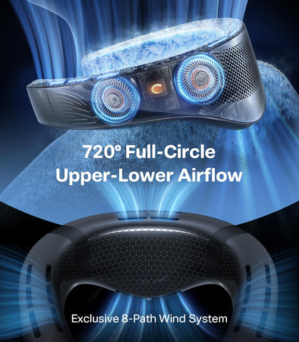 App control panel for TORRAS COOLiFY Cyber neck fan settings