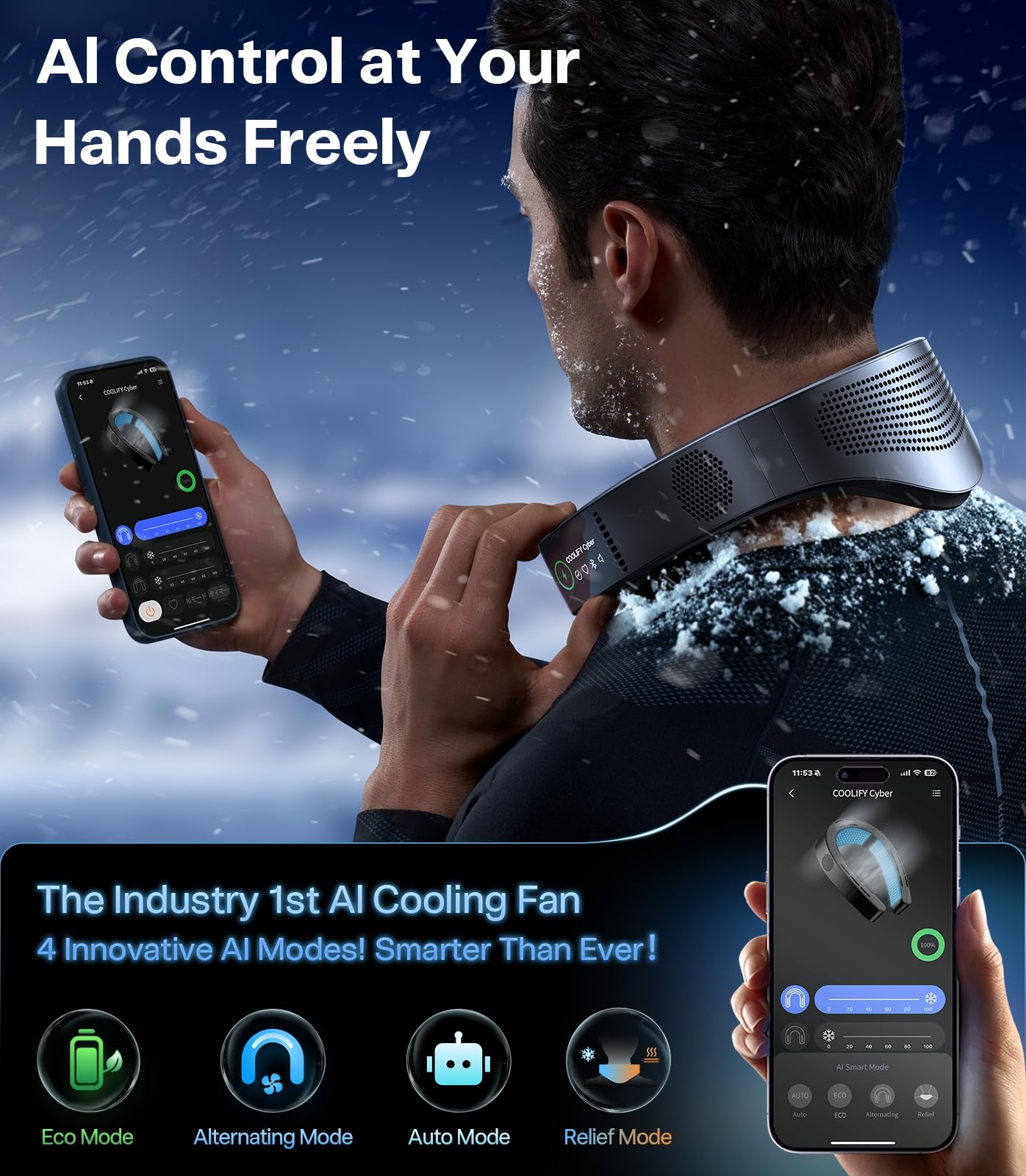 Fast charging setup for the TORRAS COOLiFY Cyber neck fan