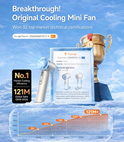 TORRAS Coolify Ivory ice cooler top view highlighting cooling technology