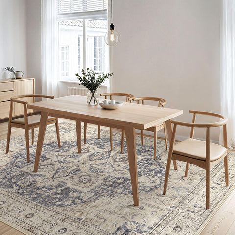 Tortania pet-friendly living room rug withstands spills and daily use