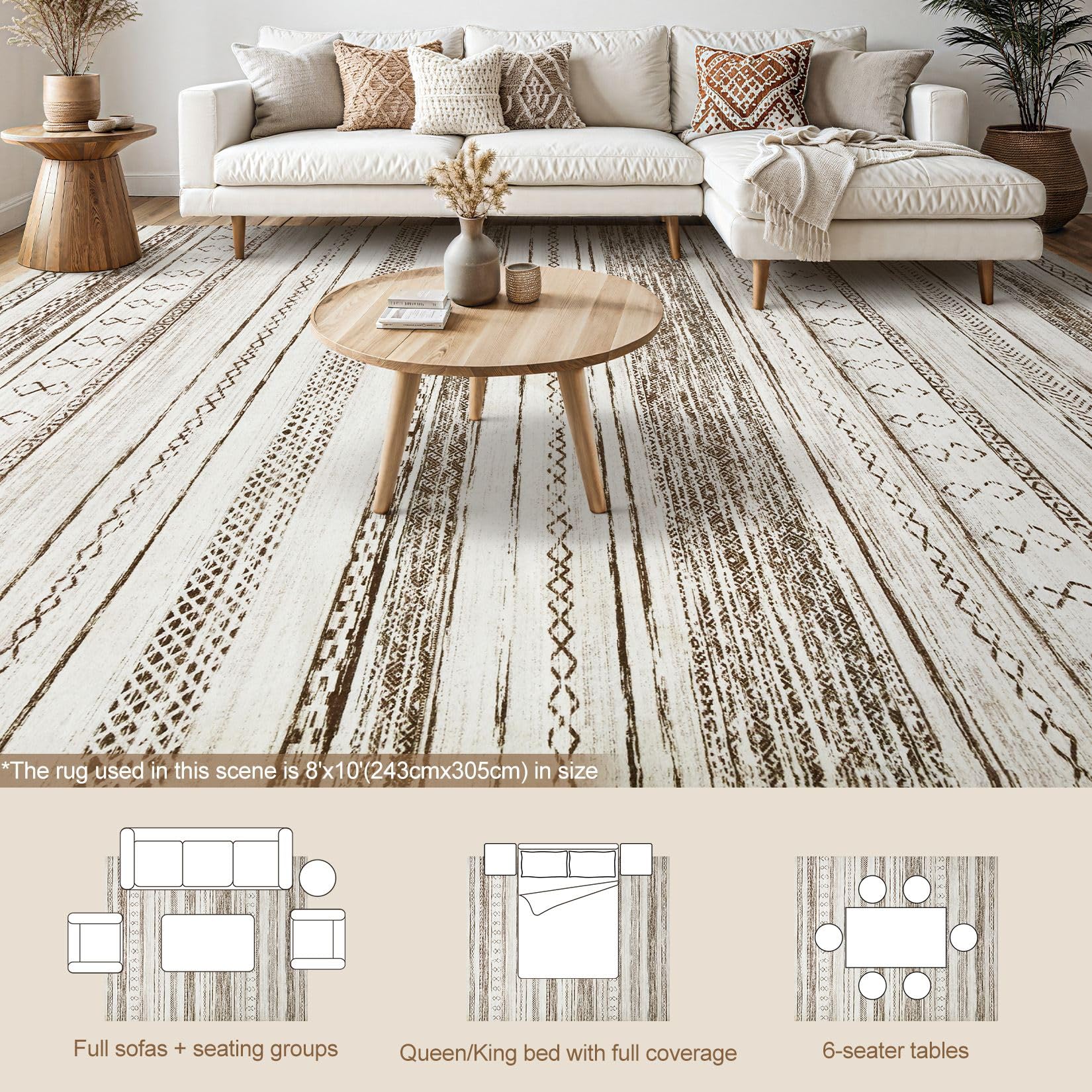 Tortania versatile decor suitable for living room, bedroom, dining area and more.