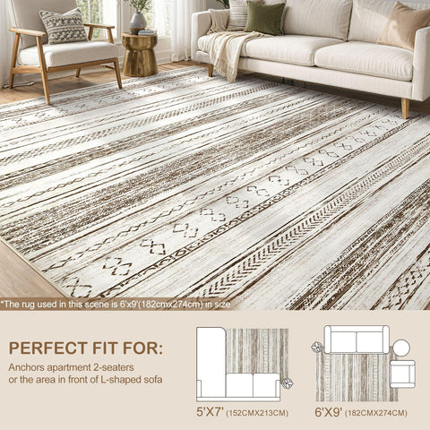Cream and brown tones fit neutral home décor.