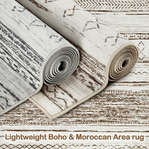 Tortania washable rug cream brown ideal for quick cleaning and busy homes.