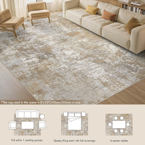 Tortania washable rug resists staining in high-traffic areas.
