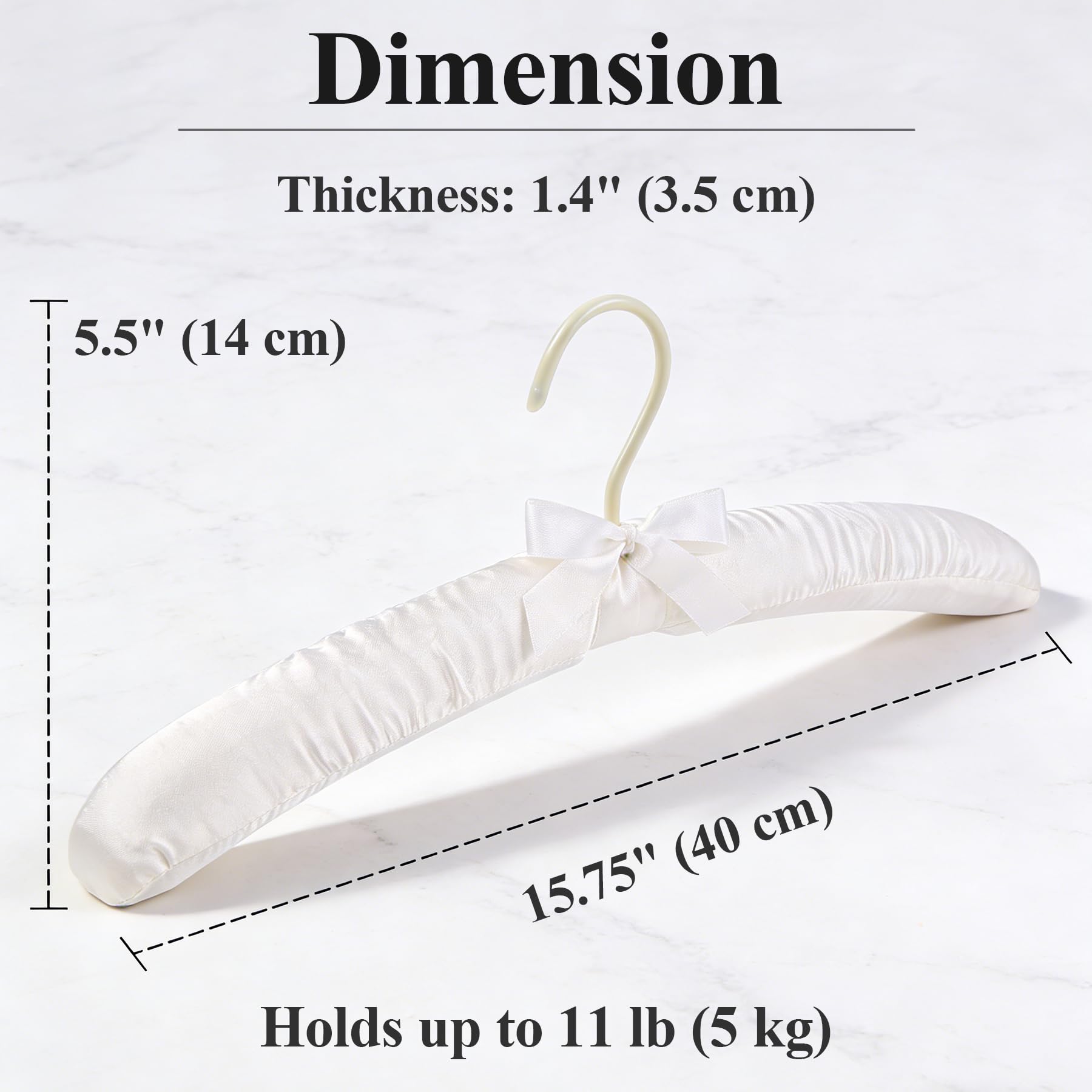Tosnail foam-padded hanger closeup shows soft shoulders to protect delicate fabrics.