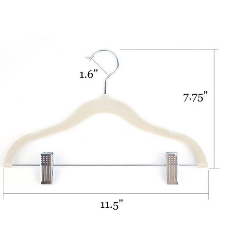 Tosnail kids velvet hanger with notched shoulders prevents slipping.